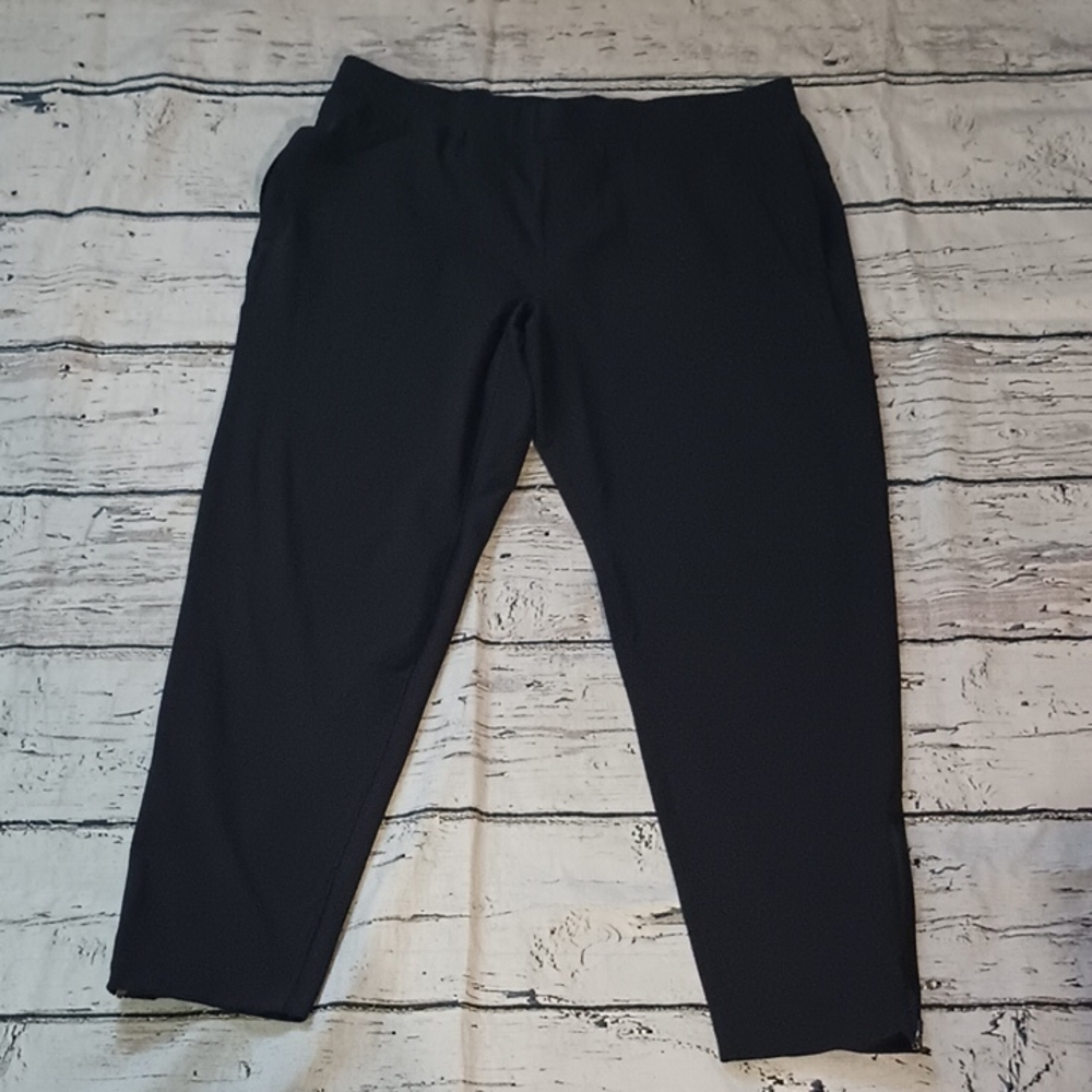 Mondetta Outdoor Women's Black Pull On Zipper Hem Pants L